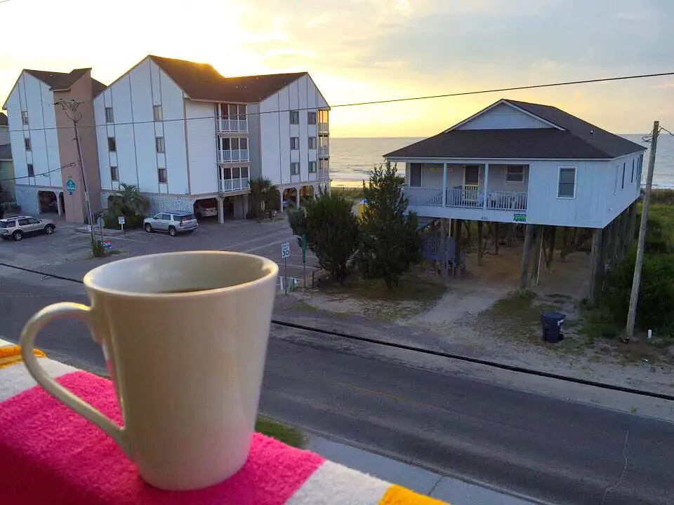 view from beach house mytle beach south carolina