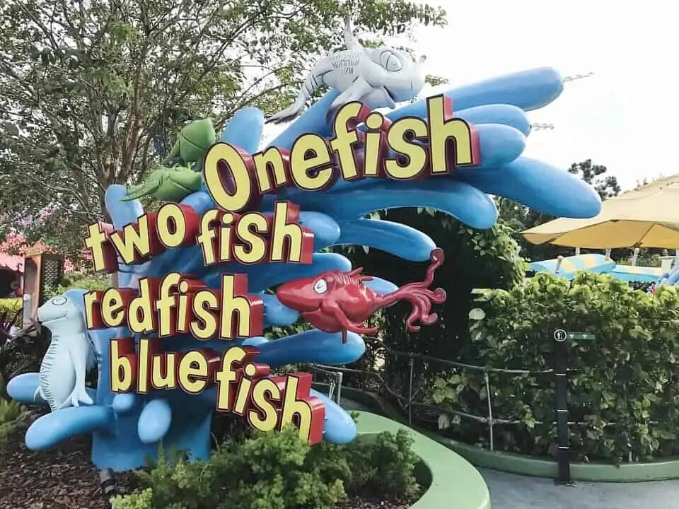 seuss landing one fish two fish red fish blue fish