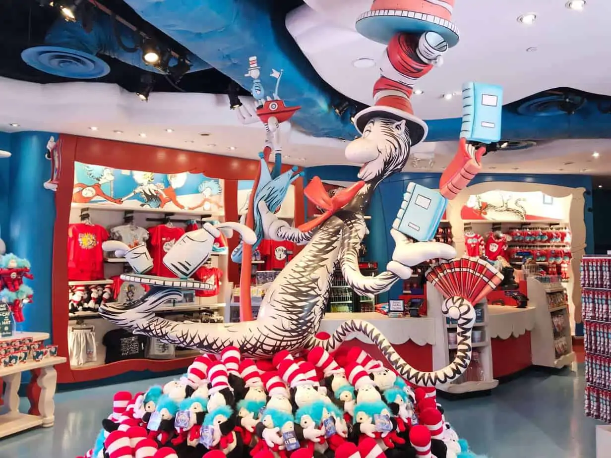 seuss landing shopping