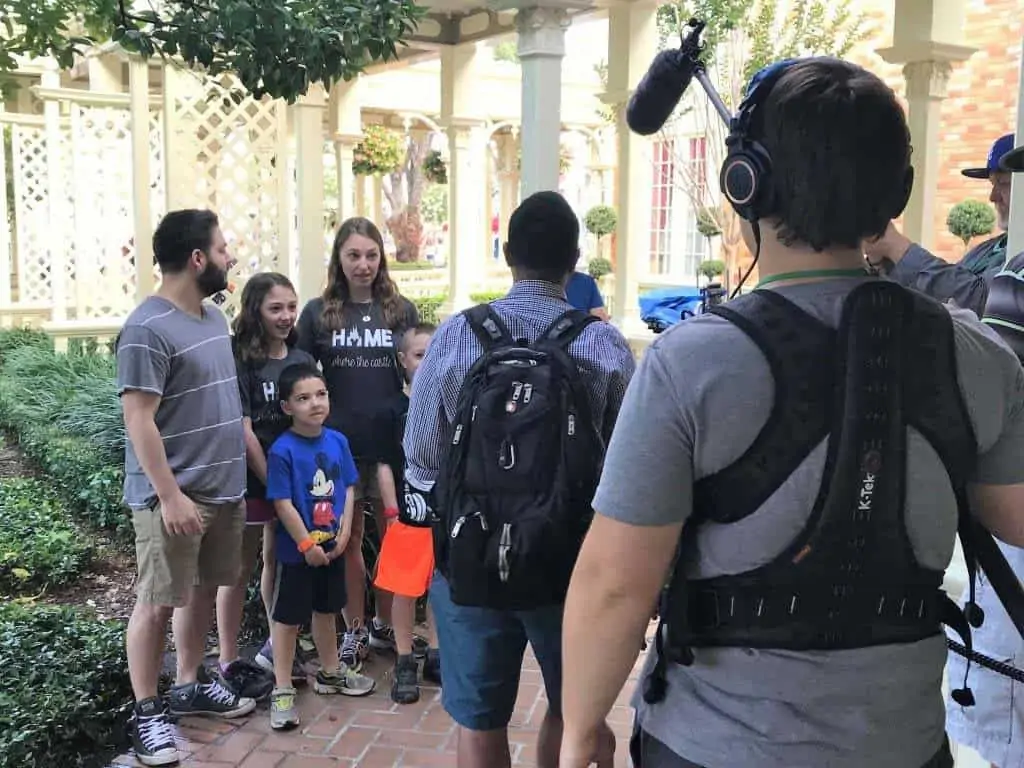 filming at the Magic Kingdom Walt Disney World