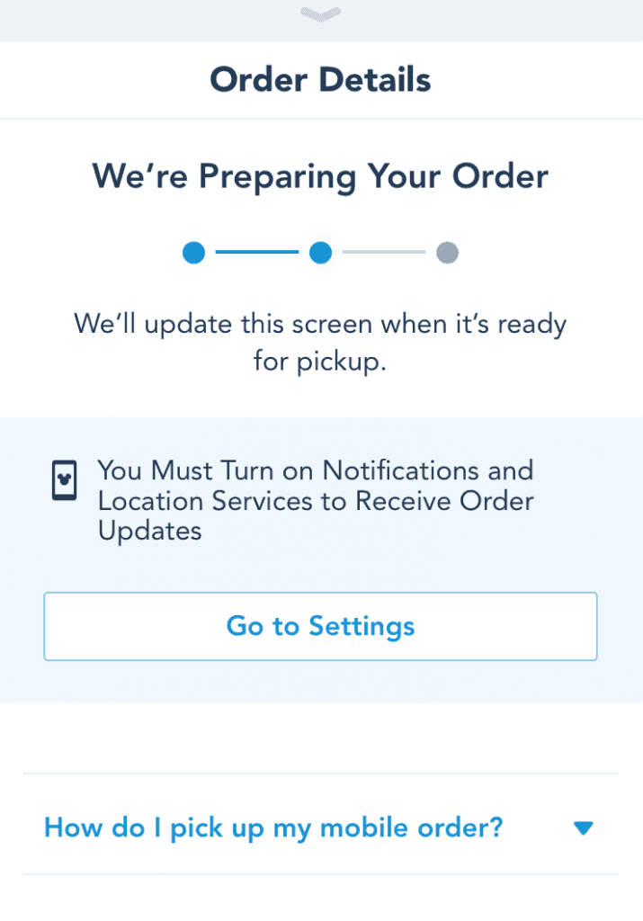 order at disney quick service