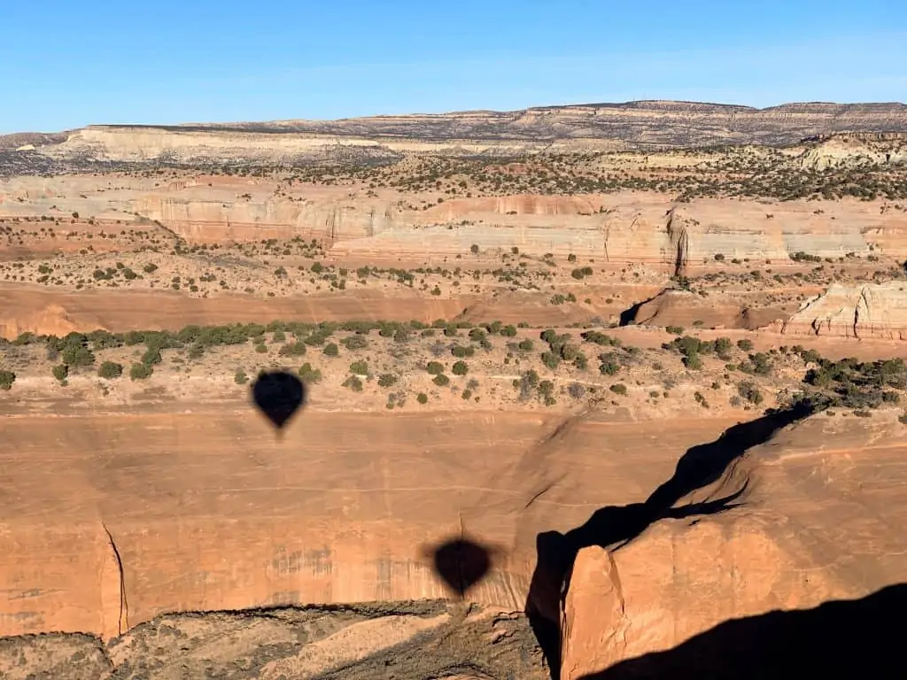 hot air balloon in air