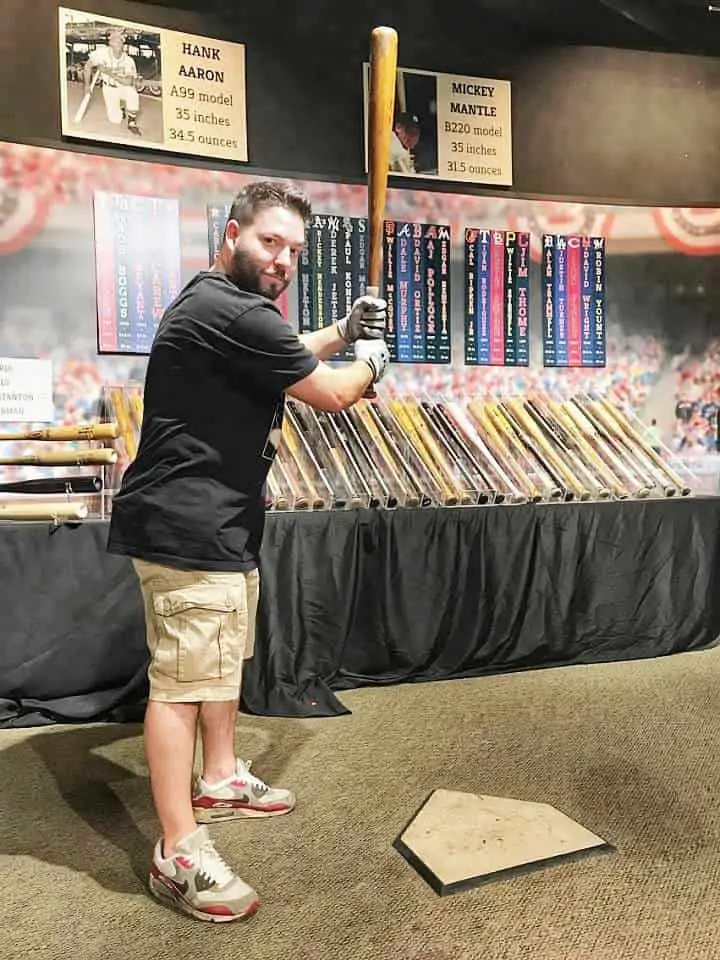 Exhibits at Louisville slugger museum