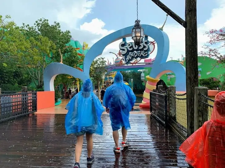 rain at islands of adventure