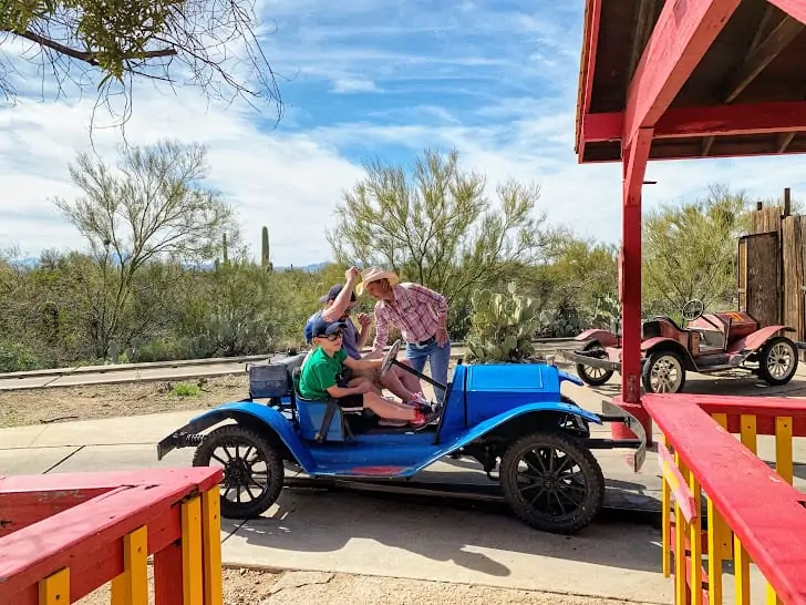 antique cars at old tucson