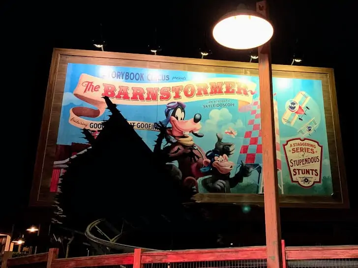 The Barnstormer at Magic Kingdom. 