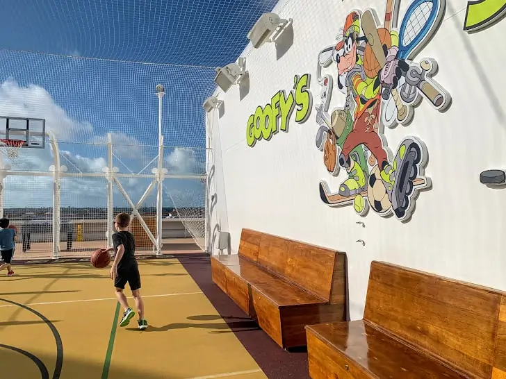 basketball on the disney dream