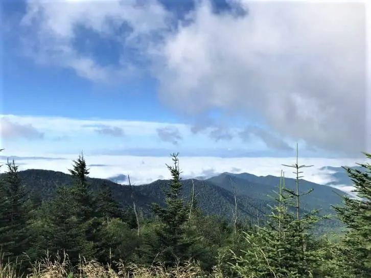 great smokey mountains during pigeon forge vacation.