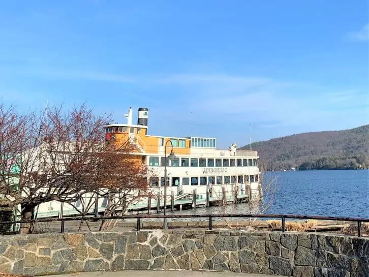 lake george village with kids.