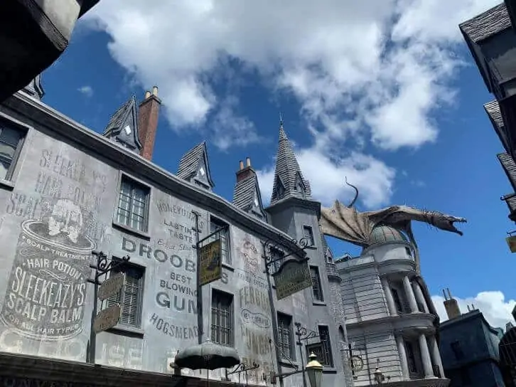 diagon alley gringotts bank at wizarding world of harry potter.