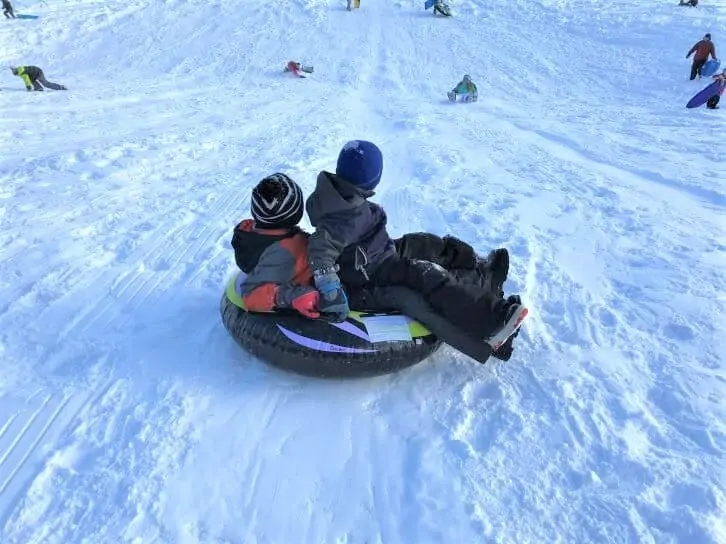 finger lakes in winter sledding.