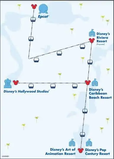 disney skyliner map walt disney world