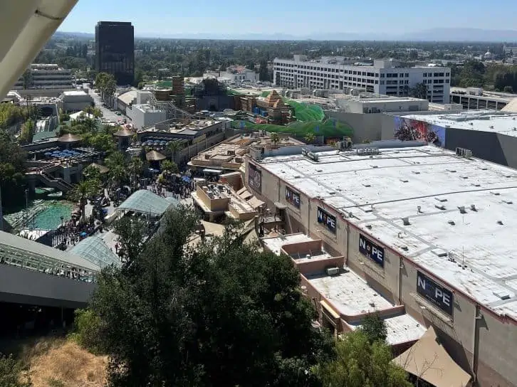 lower lot view one day at universal studios hollywood