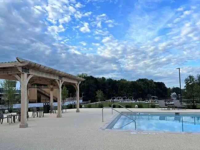 pool at the cove at sylvan beach