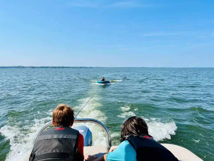 tubing at the cove at sylvan beach