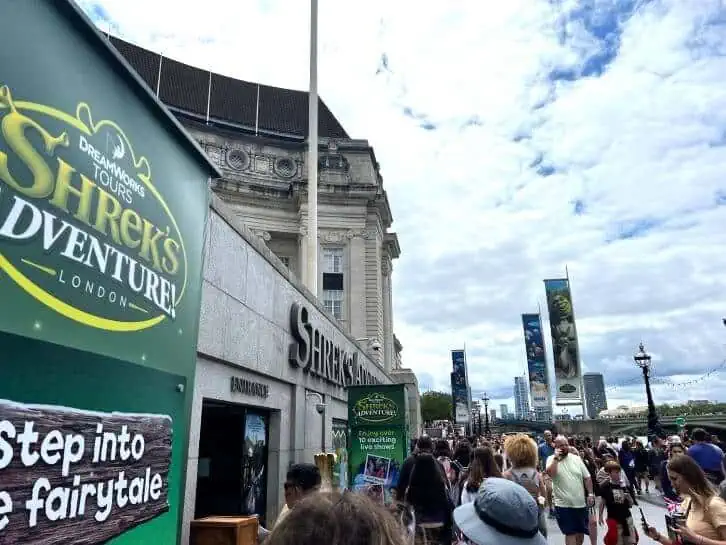 shrek's adventure london entrance